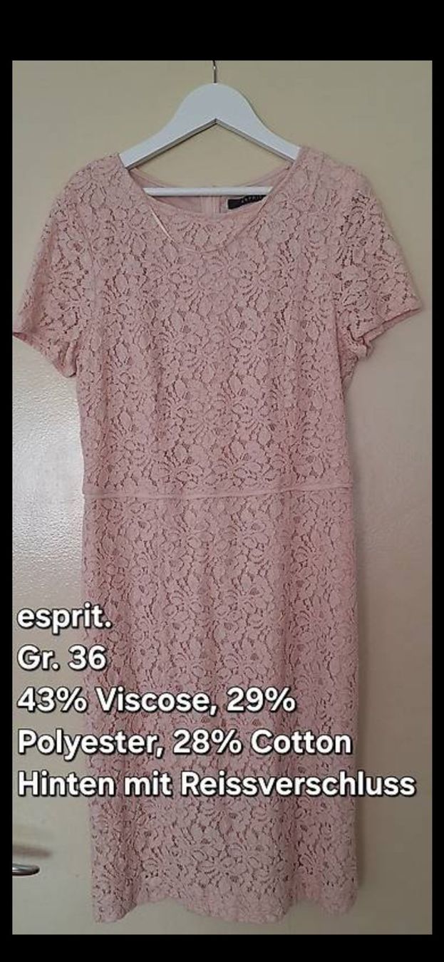 Esprit Vestiti: Esprit Kleid, Gr. 36, rosé – Usato da Winterthur venduto da ste_5ncm