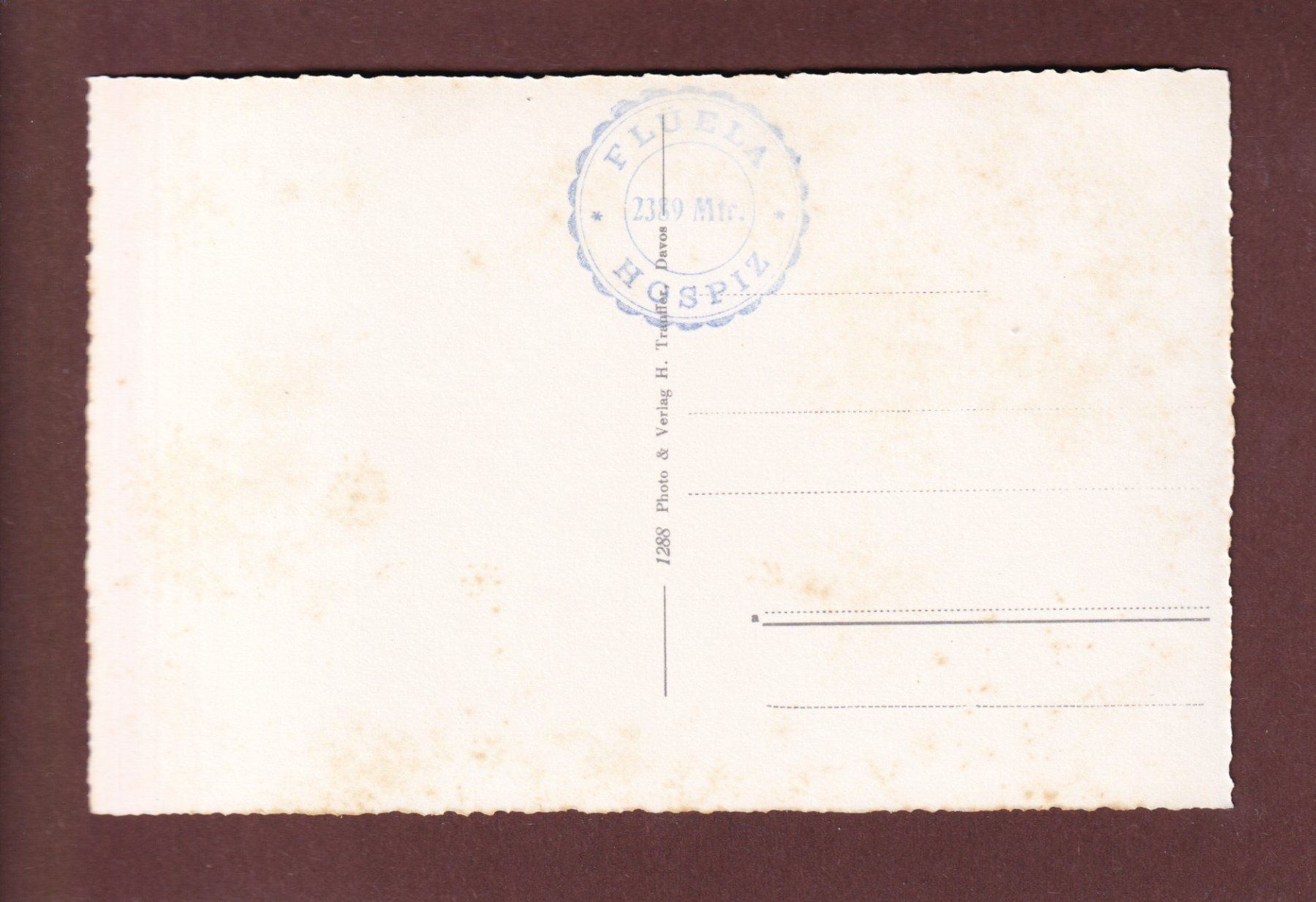 Cartes postales: FLÜELA Hospiz – D'occasion à Pully par nicecards-shop 1