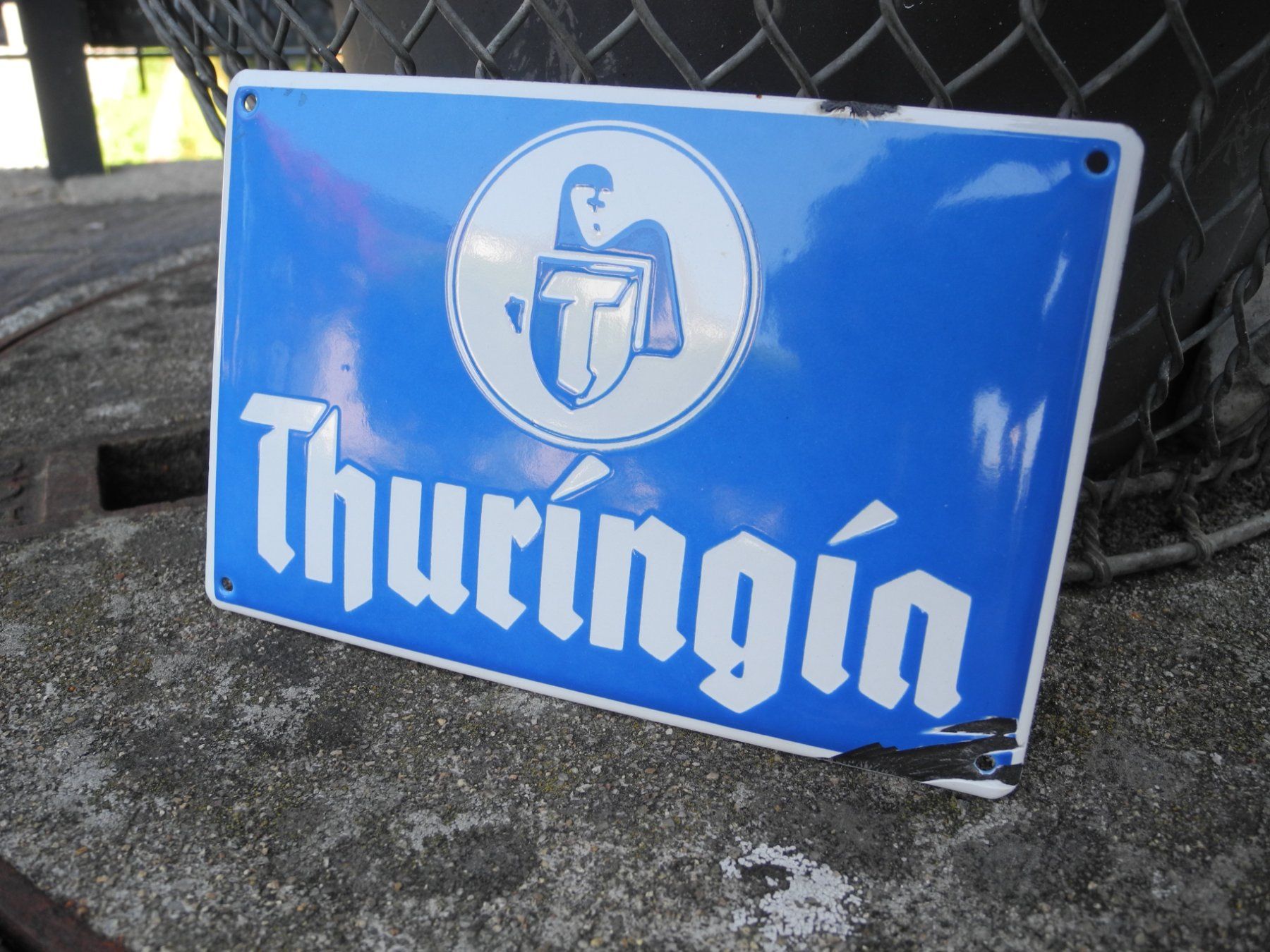 Insegne: ALTES ORIGINAL VERSICHERUNGSSCHILD   EMAIL – Usato da Reinach AG venduto da Huckleberrysix 3