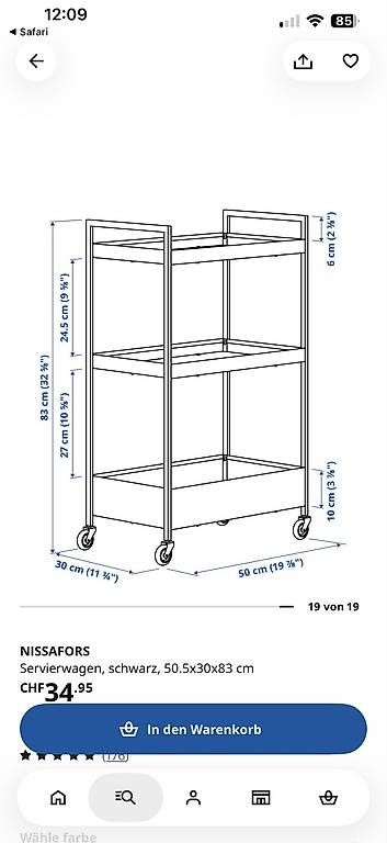 Ikea Carrelli di servizio: IKEA Servierwagen – Usato da Solothurn venduto da Annamafa01 4