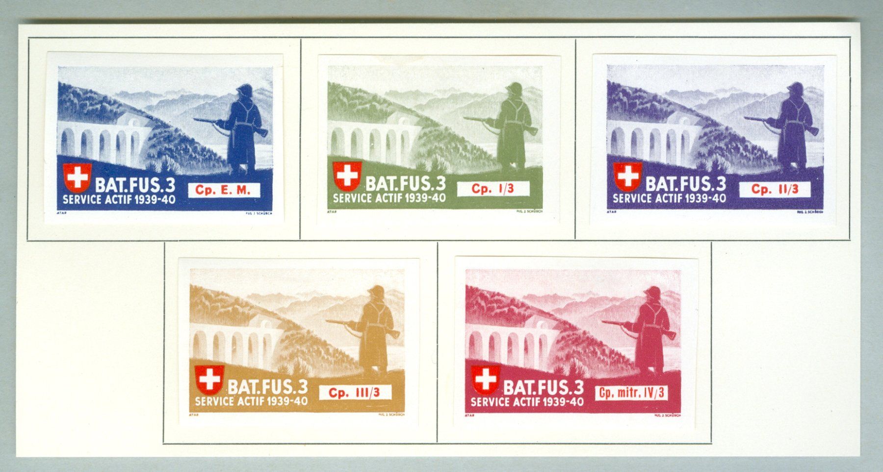 Tutti i francobolli: Bat Fus 3 – Usato da Zürich venduto da yago-rot