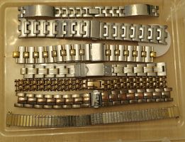 Uhrenarmbänder Set 7 Stück Metall verschiedene Farben