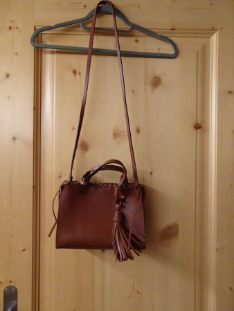 Handtasche Leder braun von Zara - 42606