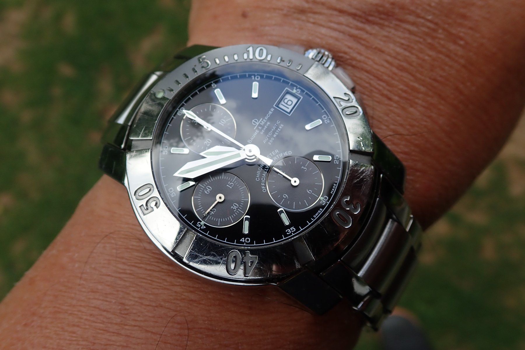 Baume & Mercier Montres: BAUME &MERCIER AUTOMATIC CHRONOGRAPH,CHRONOMETER  200METER. – D'occasion à Wohlen AG par superwatchesteam 2