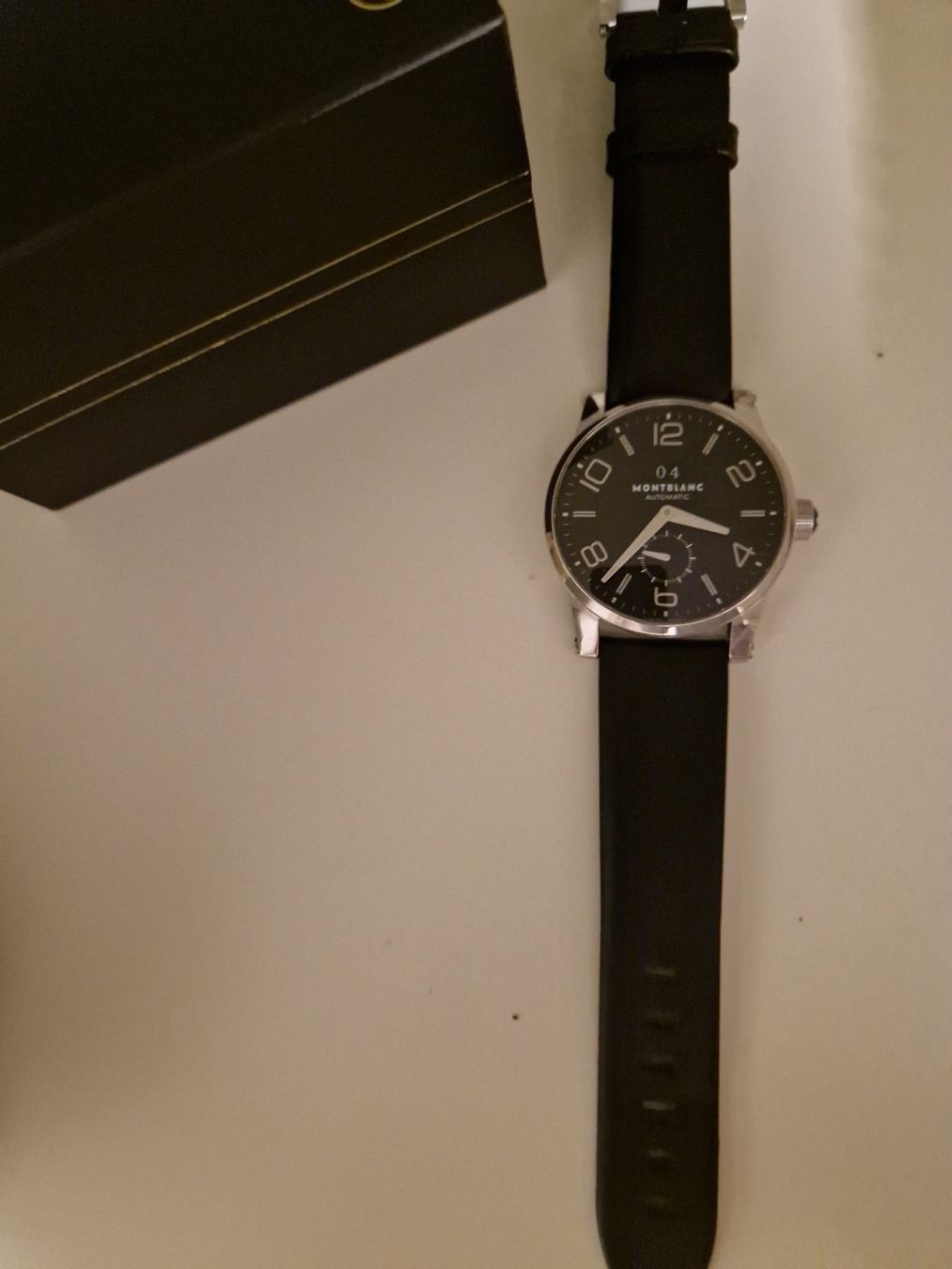 Montblanc Orologi: Montblanc Timewalker Big Date 7050 mit Watch Winding Box – Usato da Ormalingen venduto da duftladen 1