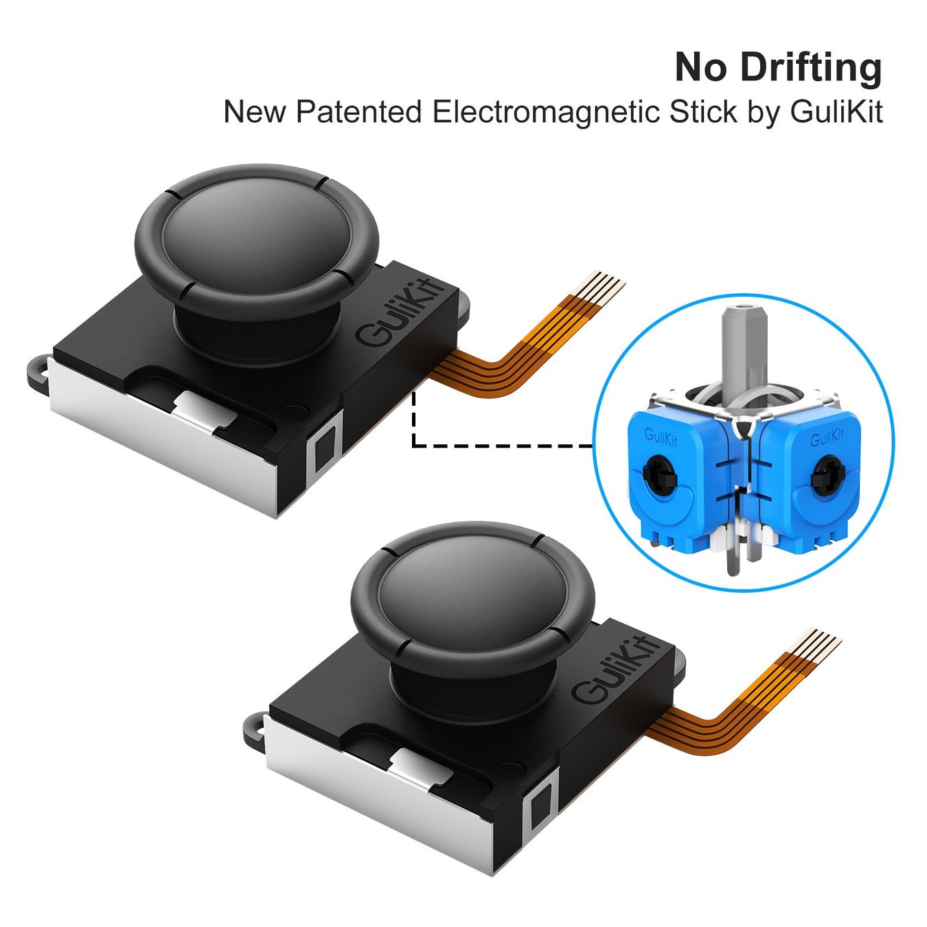 Controller: GuliKit Nintendo Switch Joycon Joystick Kit Reparaturkit – Nuovo e nell'imballaggio originale da Romanshorn venduto da pfimex 1