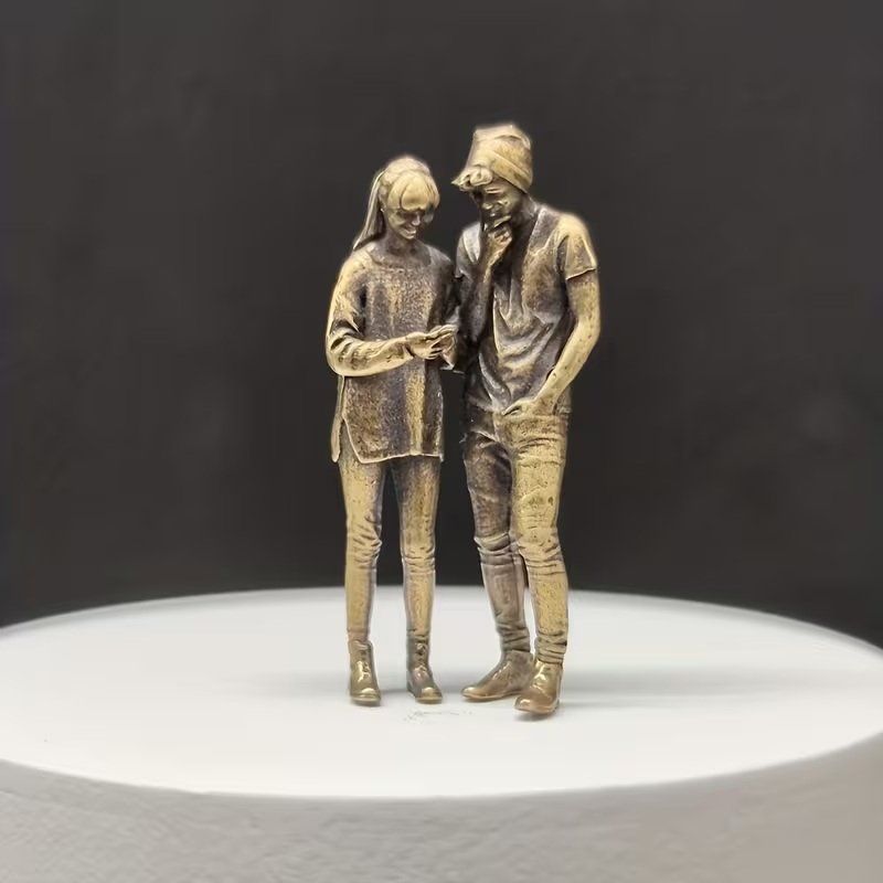 Statuette: mini Paar figur aus Messing – Nuovo (secondo la descrizione) da Uerkheim venduto da Kaufoption