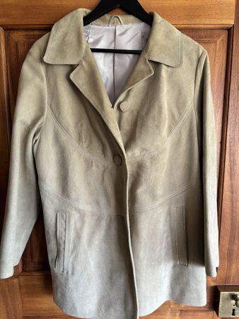 Vintage Wildleder Jacke, grün ca 42/44