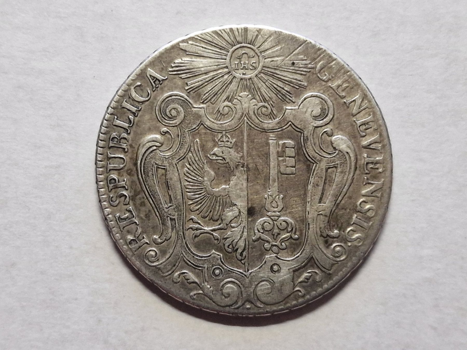 Alle Münzen: Genf, 1 Taler 1722,silber – Gebraucht aus Zürich von Moreira01 1