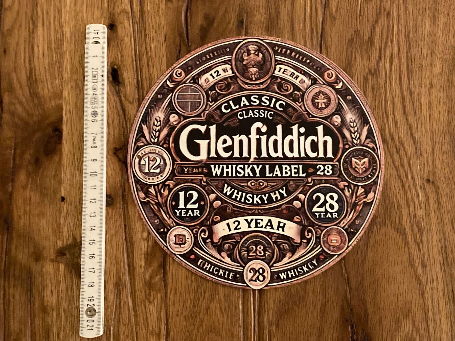 Glenfiddich Bevande alcoliche: Glenfiddich Single Malt Whisky - Schönes Blechschild - neu!! – Nuovo e nell'imballaggio originale da Bremgarten AG venduto da Eurotiz 1