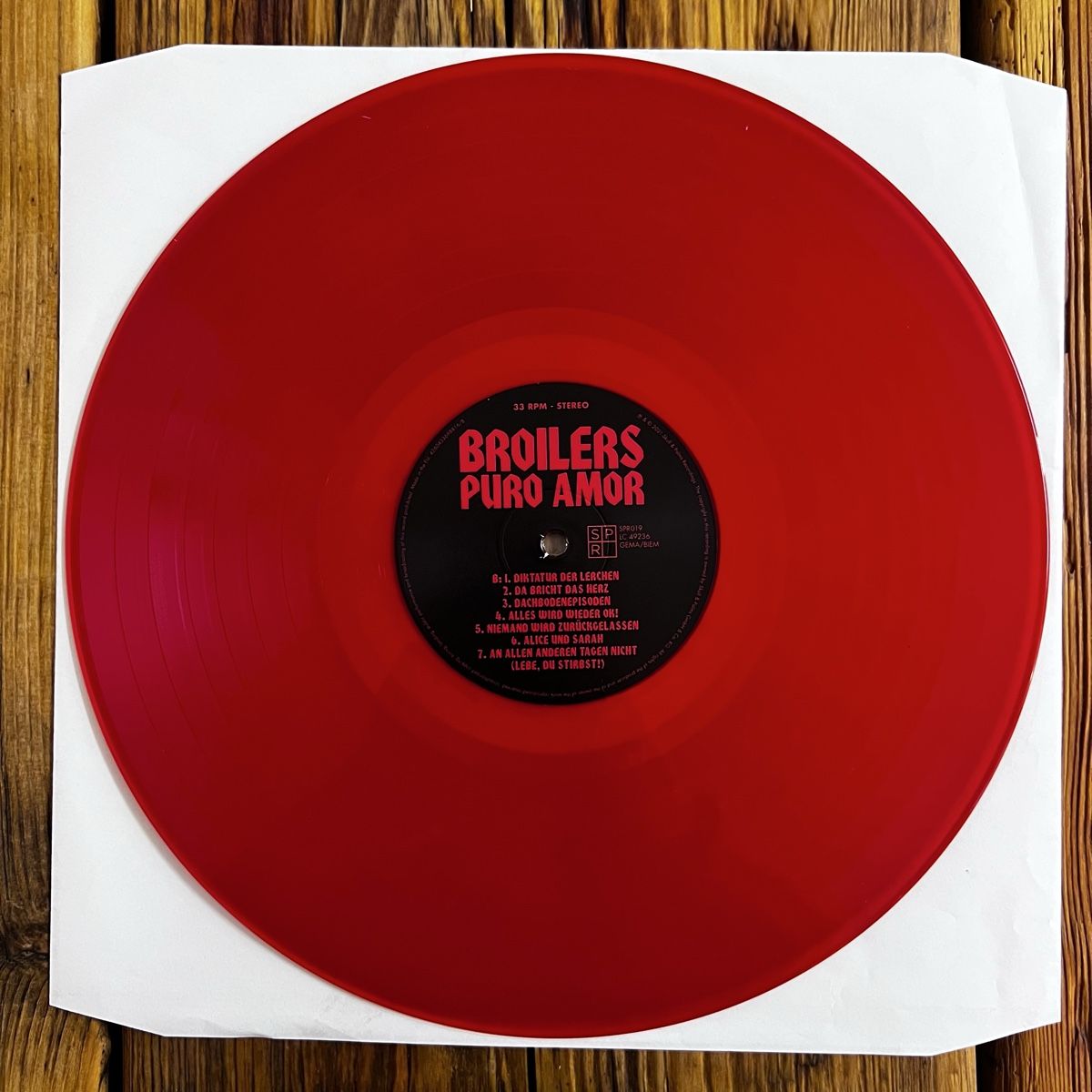 Vinyles: Broilers - Puro Amor - Limited Red Edition Vinyl Mint – Neuf (Voir description) à Umiken par mar_p7n9 4
