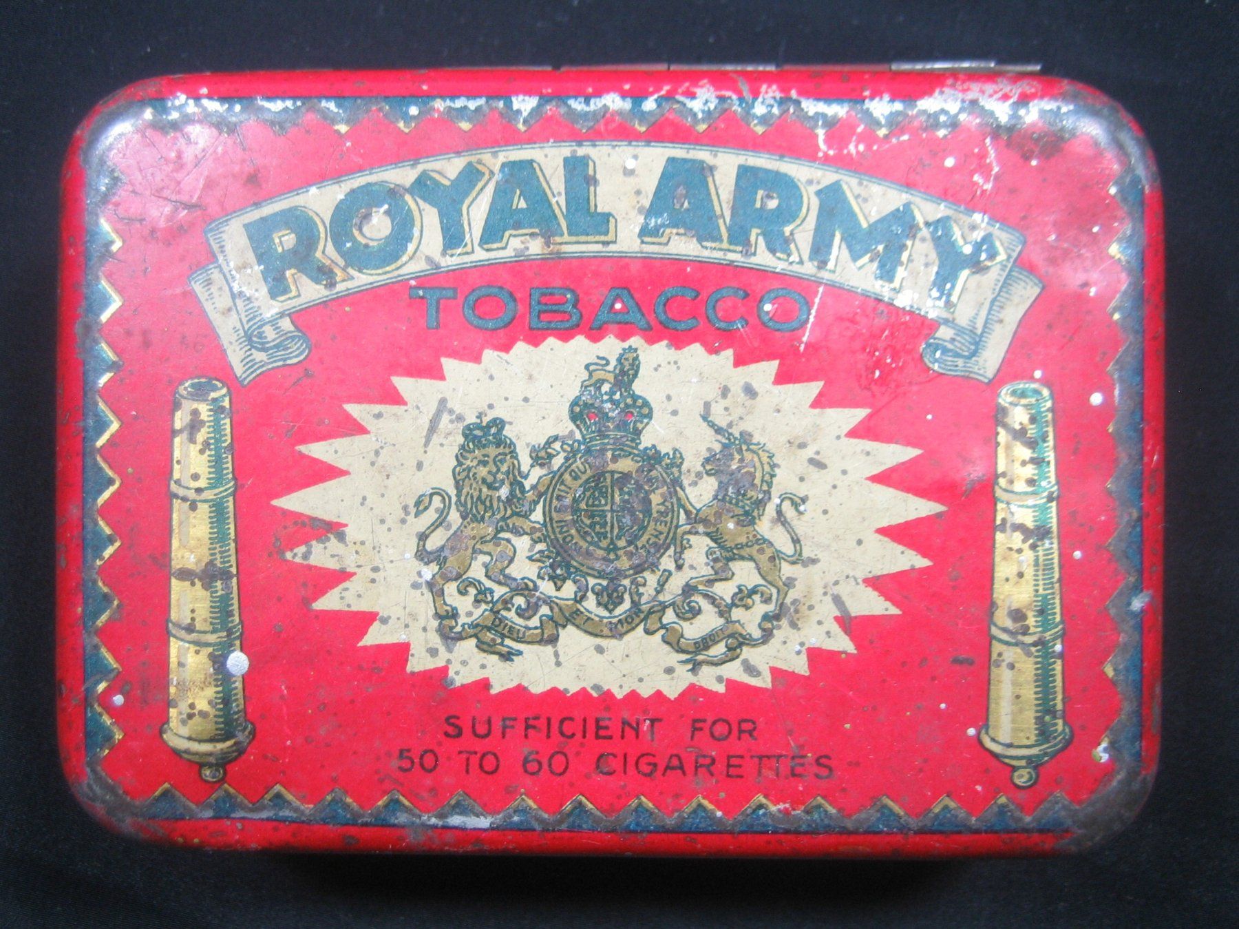 Tabacchi: Antike Tabakdose ROYAL ARMY – Usato da Zug venduto da Coffeeshop