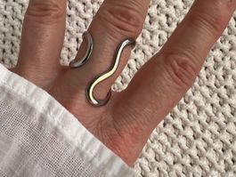 Bague en acier inox design
