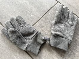 Graue, warme Winterhandschuhe, neuwertig, Gr. 146–164 XS