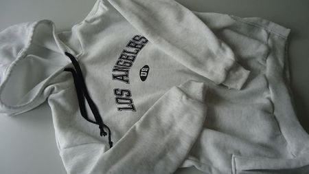 Los Angeles Hoodie, Gr. M, Grau