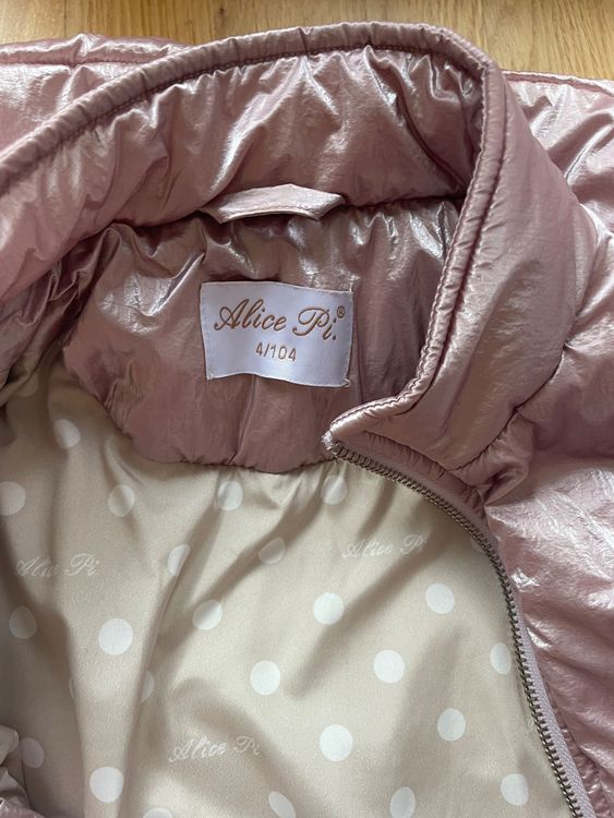 Winter puffer jacket Alice Pi girls pink shiny 104 4 ans (Neu (gemäss ...