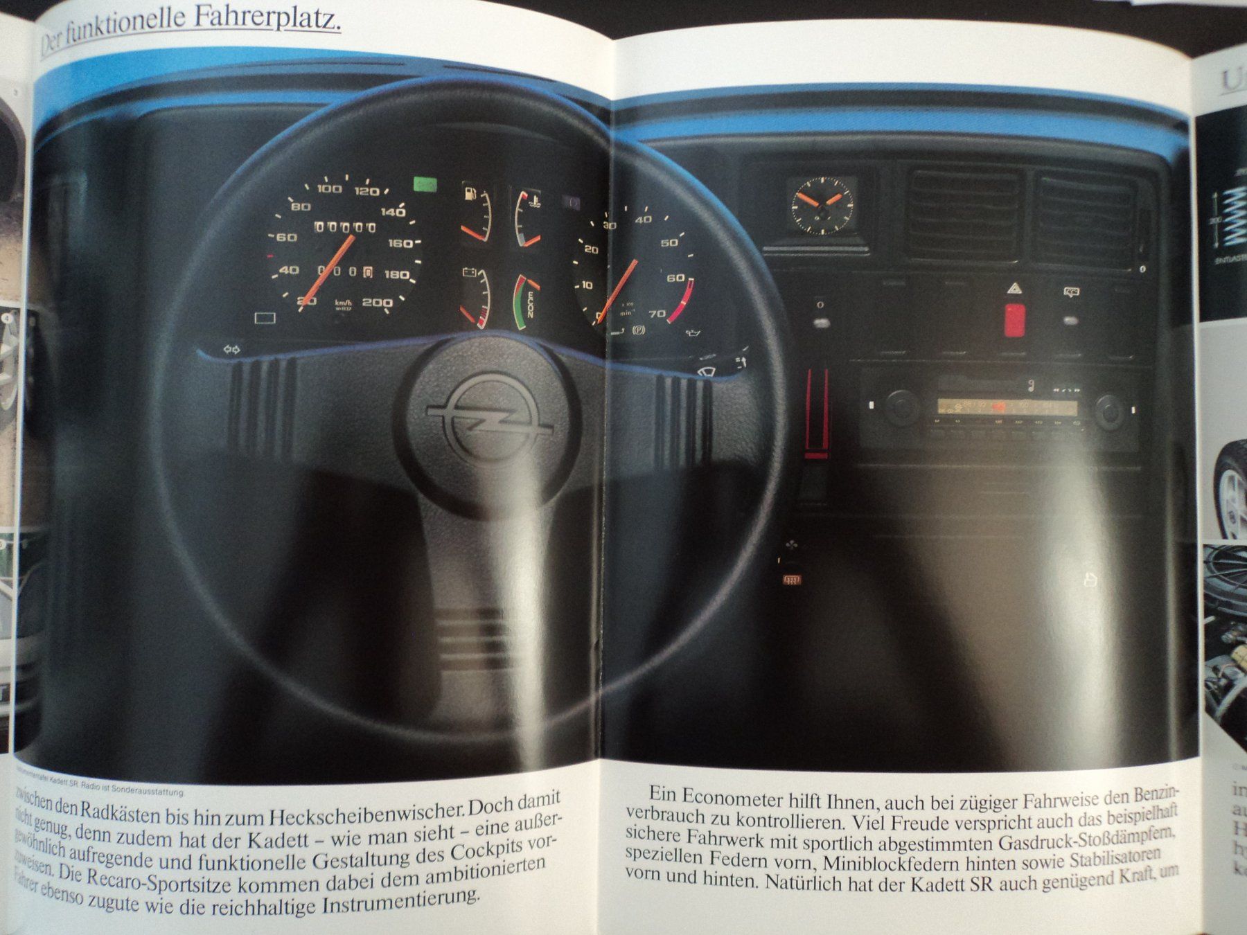 Opel Dokumente: Prospekt Opel Kadett SR 1981 – Gebraucht aus Schwarzenburg von modelCARama 3