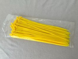 Fluoreszierende Kabelbinder Gelb- 100 Stk. L=200mm B=4.8mm