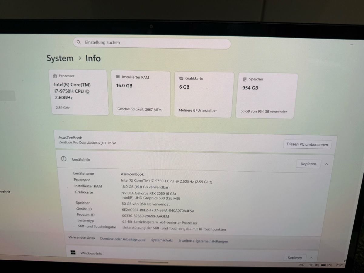 Asus Notebooks: ASUS UX581G Notebook – Gebraucht aus Allschwil von Vespalino48 2