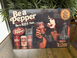 KISS Blechschild US-Werbung, Paul Stanley