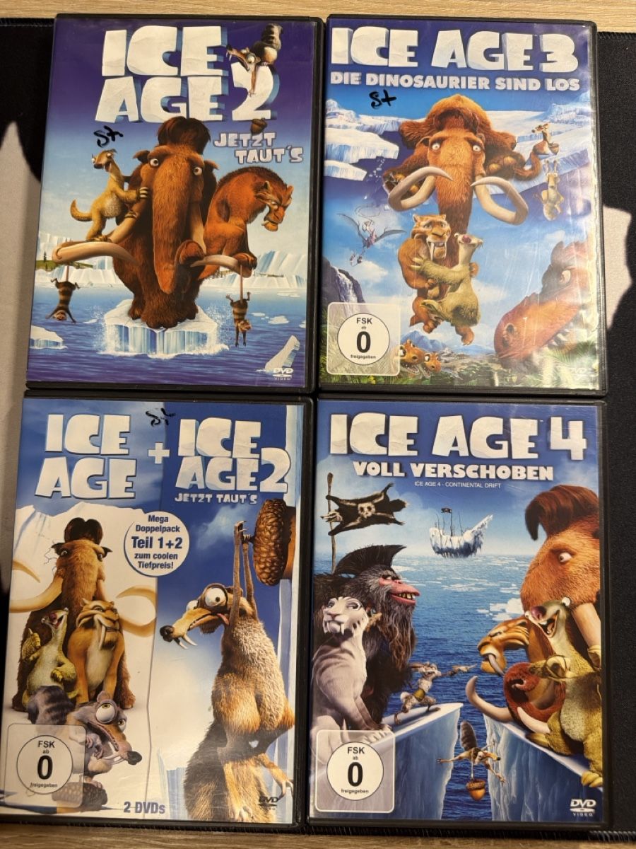 Tutti i DVDs: Ice Age DVD Collection: Ice Age 2, 3, 4 + 2 DVDs – Usato da Visp venduto da locosshop 1