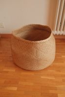 Grand panier tressé naturel