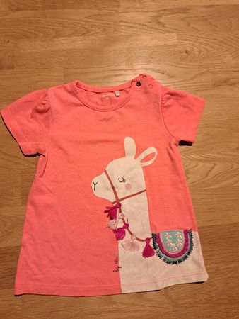 Süsses Staccato T-Shirt mit Lama-Motiv, Gr. 80