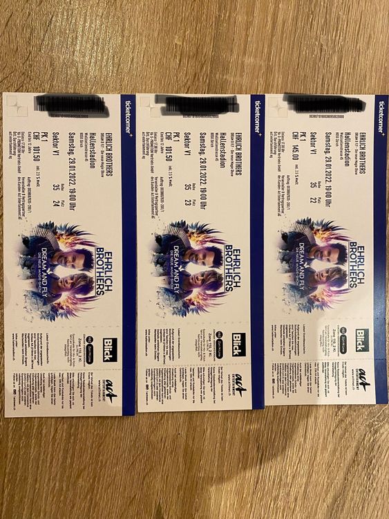  Tickets Ehrlich Brothers Hallenstadion 