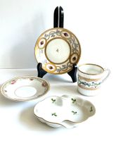 Lot von 4 Porzellanobjekten Limoges, Augarten, Marktredwitz