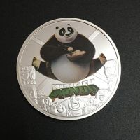 Münze KUNG FU PANDA silberfarben Dreamworks Animation Film