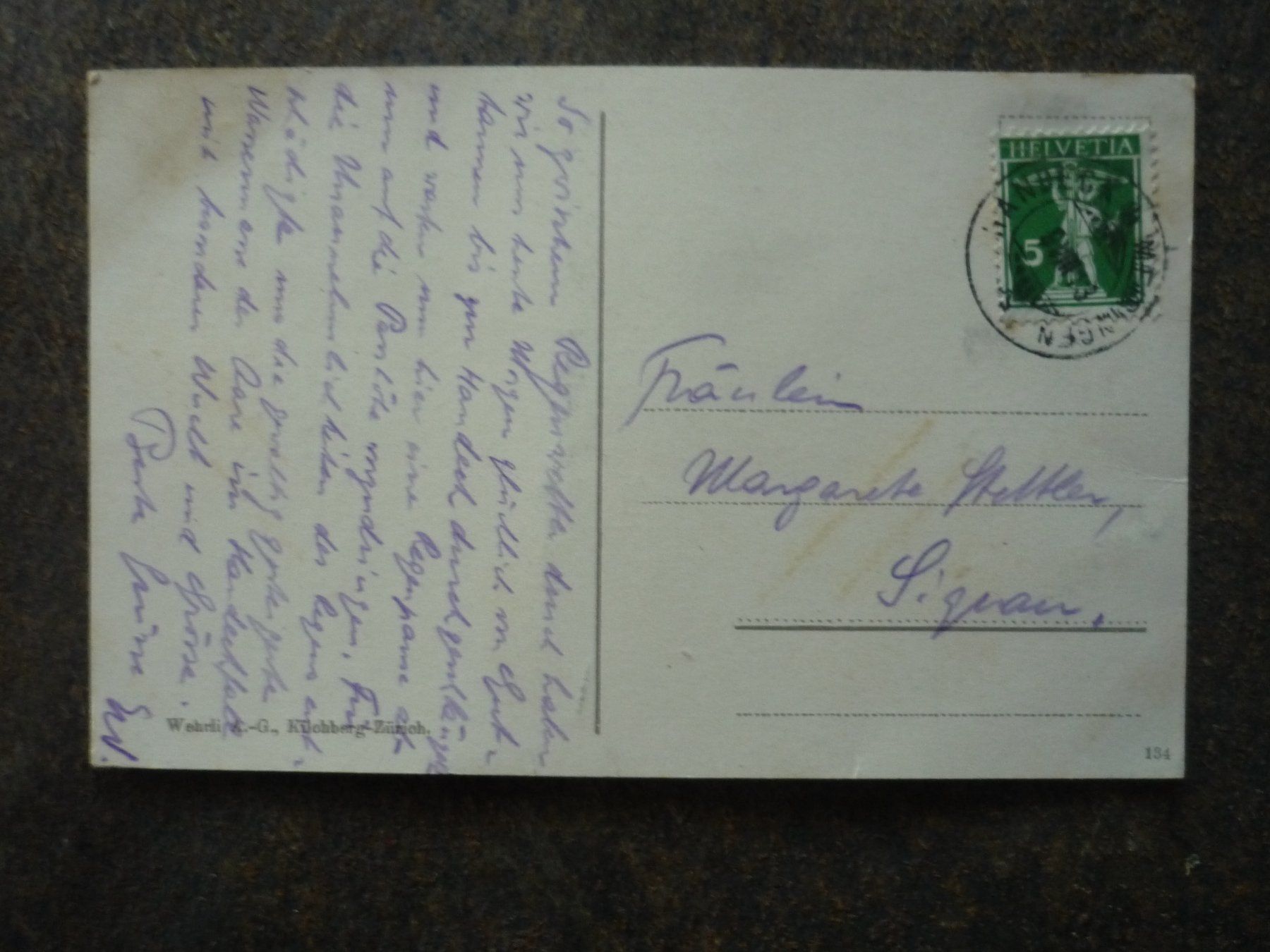 Cartes postales: Ansichtskarte Handeckfall Grimselroute Schweiz mit Stempel – D'occasion à Langnau i. E. par Laendu7000 1