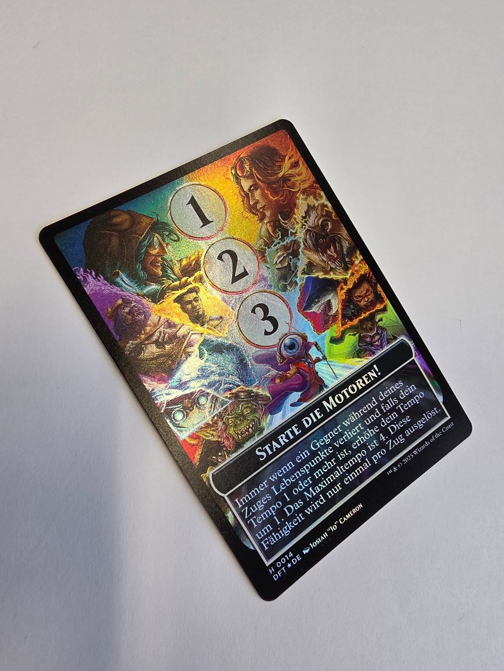 Magic The Gathering Sammelbilder & Trading cards: MTG -Aetherdrift (DFT)- Token: Starte die Motoren! - FOIL – Neu (gemäss Beschreibung) aus Mörigen von Gadgeteer 1