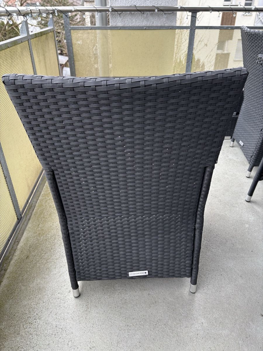 Tischset: Gartenmöbel-Set aus Rattan schwarz – Gebraucht aus Stallikon von Micha32 3