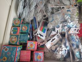 Restposten Weihnachten Puzzle, Filz Sticker, Glitzer kleber