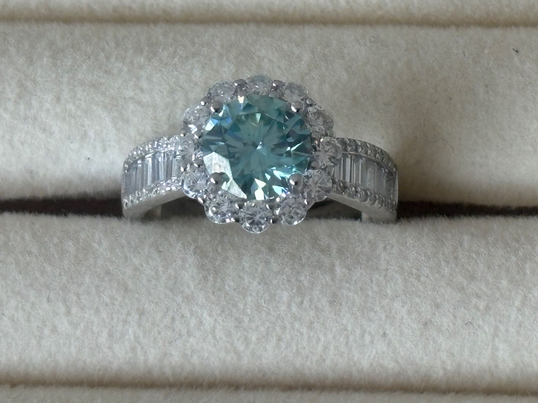 Anelli: Luxus Elegante Gr.17,5 / 7,5 Ring Solitär  Farbe Silber – Nuovo (secondo la descrizione) da Biel-Bienne venduto da Roserosse13 2