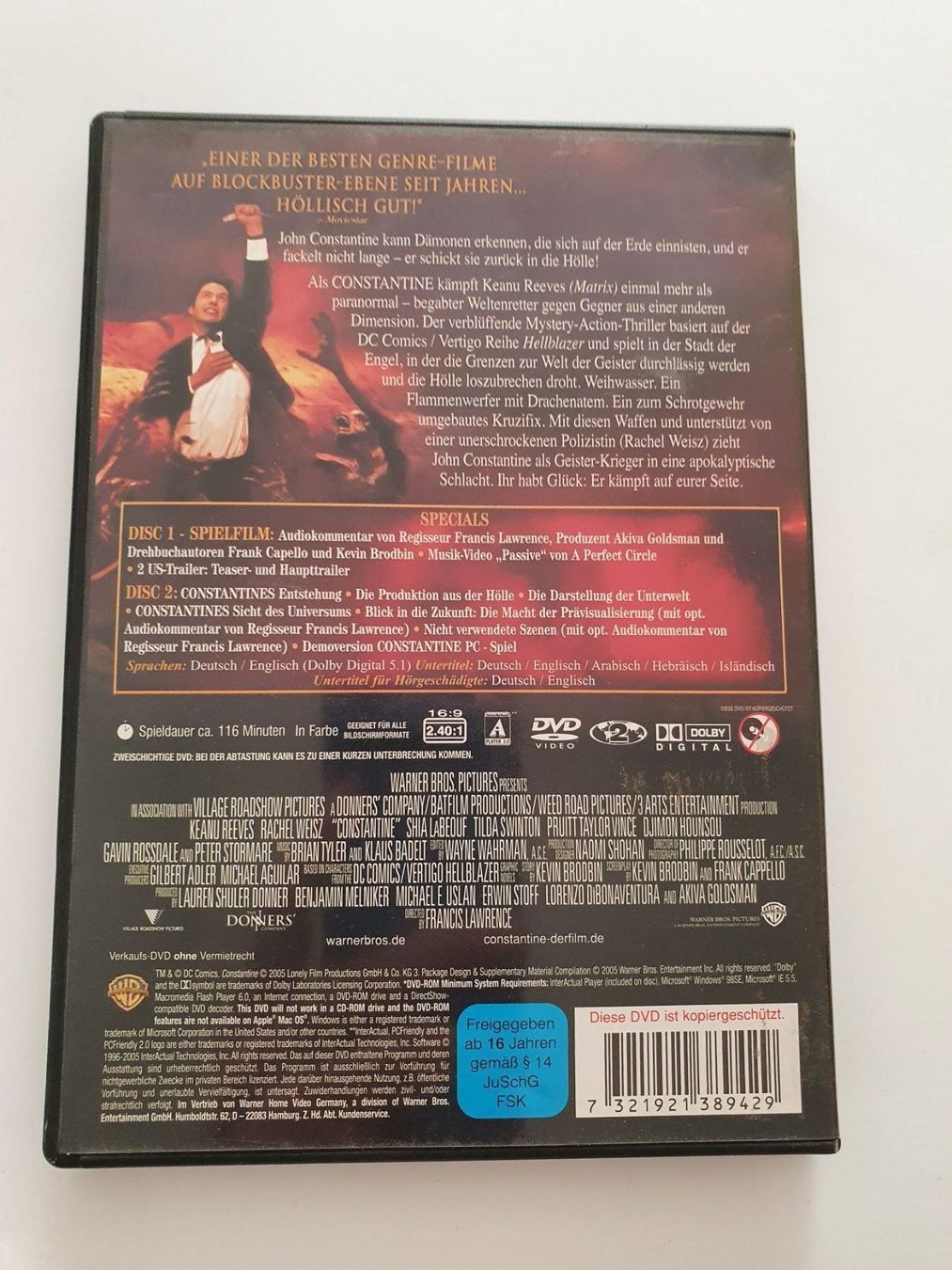 Tutti i DVDs: Keanu Reeves - Constantine – Usato da Oberdorf BL venduto da BaldenEagle 1