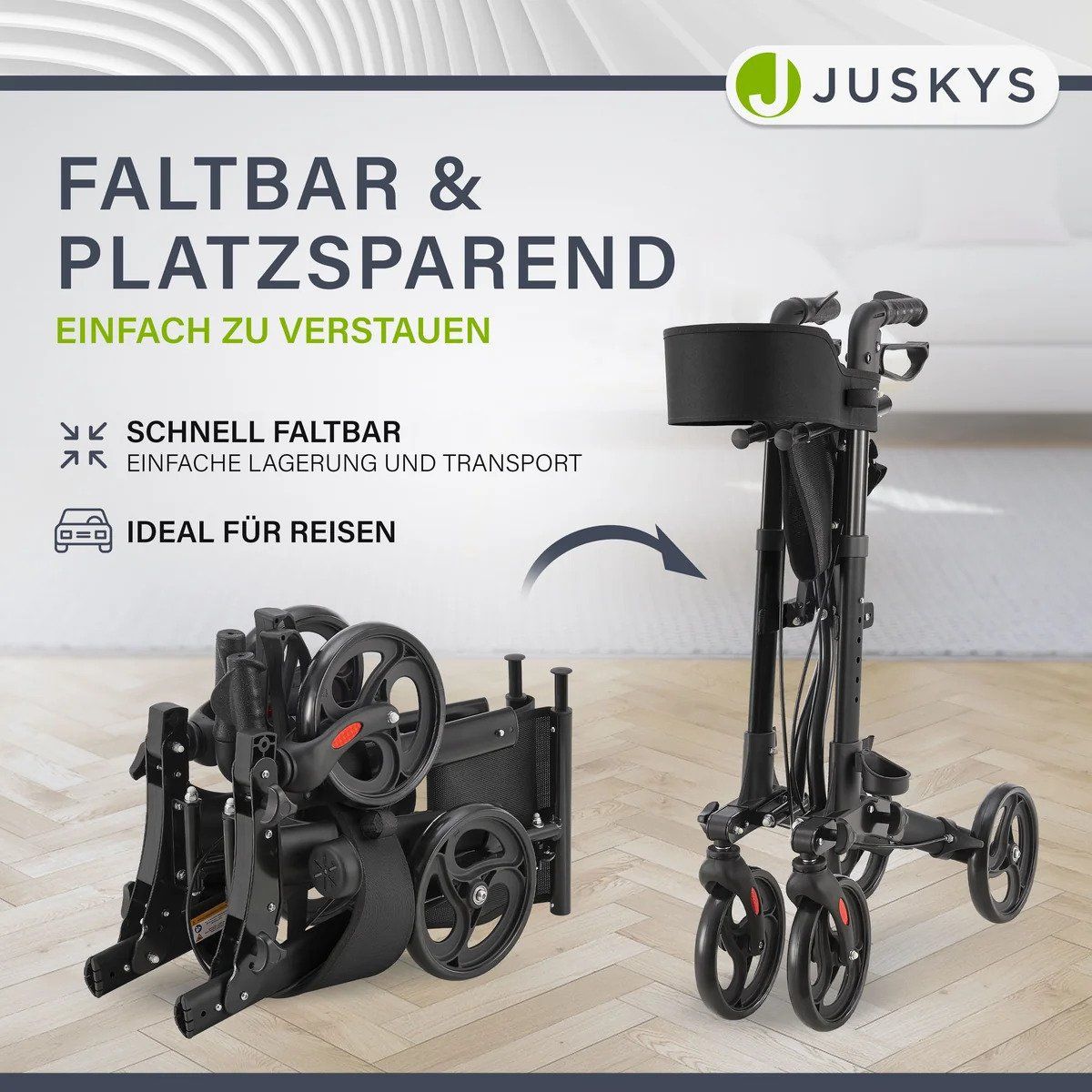 Gehhilfen: Aluminium Rollator Vital mit Sitz – Neu und originalverpackt aus Kreuzlingen von DealBlitz 2