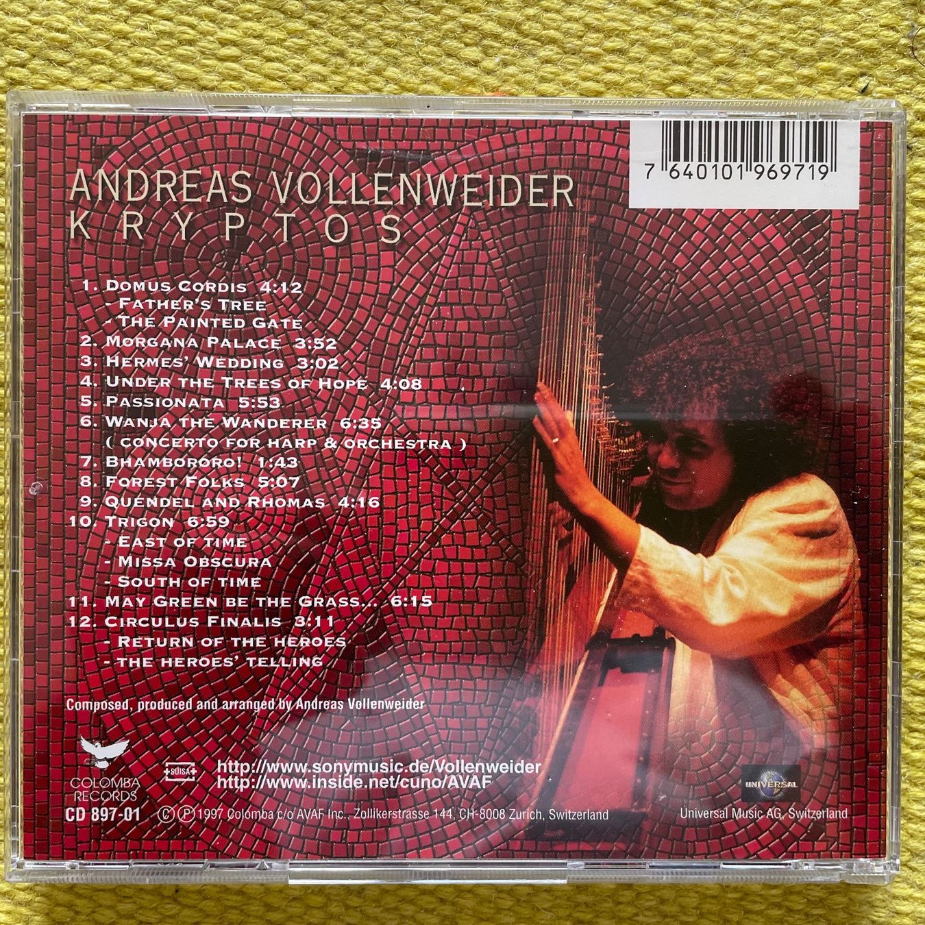 CD: ANDREAS VOLLENWEIDER-KRYPTOS – Usato da Rorschacherberg venduto da CD-Roli 1