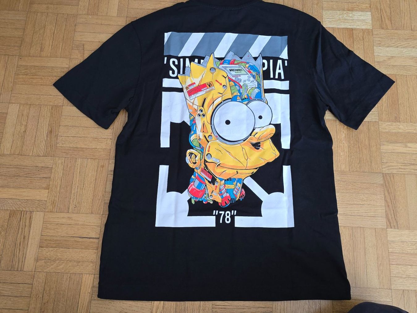 Off-White T-shirt: Off-White Bart Simpson T-Shirt Schwarz Gr. S – Usato da Wallisellen venduto da theblacksheep