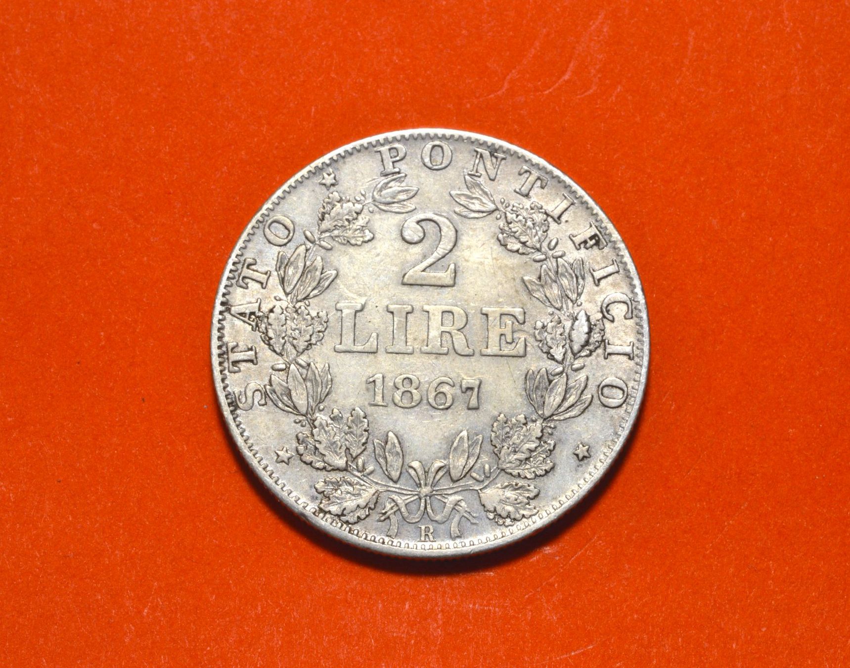 Tutti le monete: Vatikan 2 Lire 1867 R – Usato da Oberglatt ZH venduto da dil_85sh 3