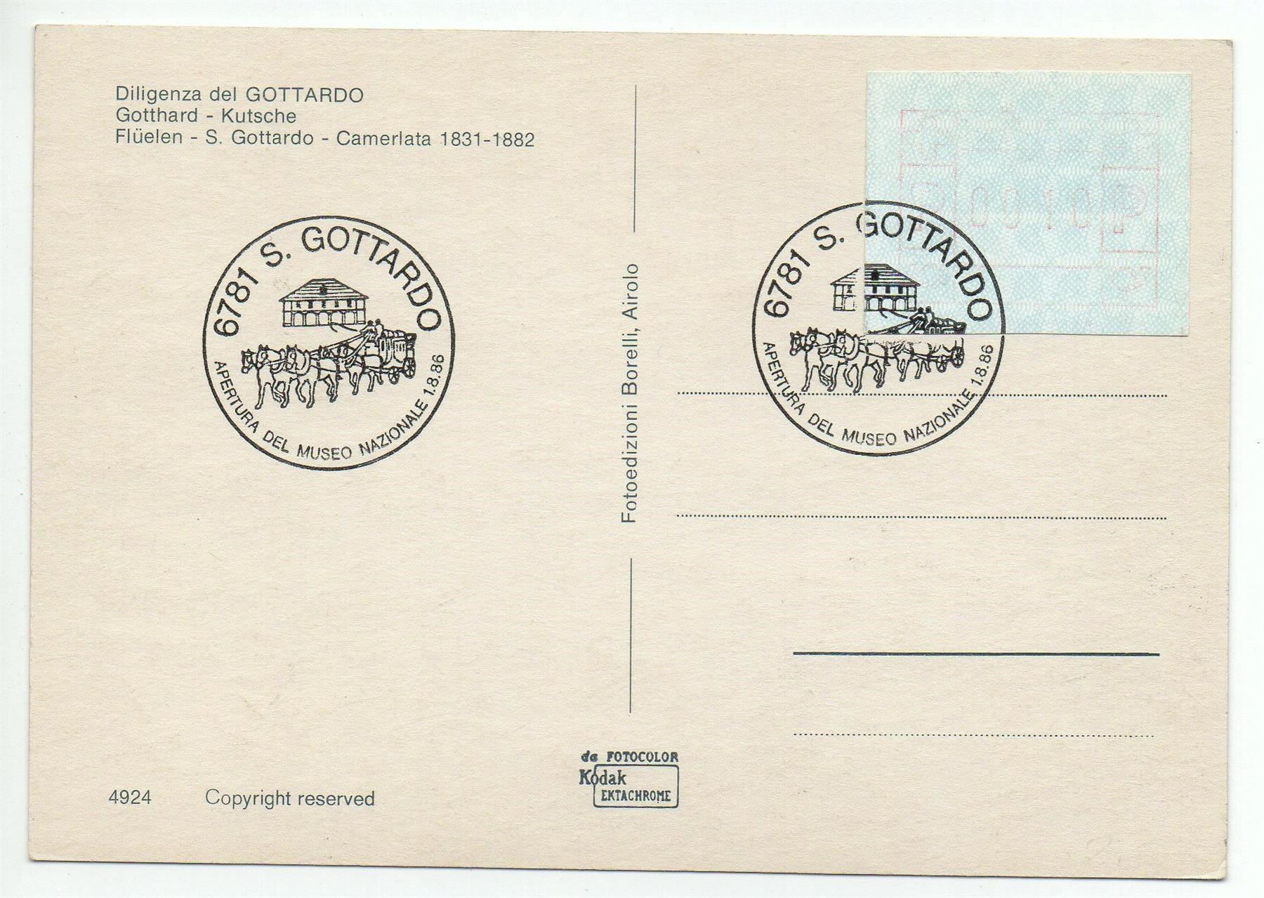 Cartes postales: GOTTHARD POSTKUTSCHE Kühe – D'occasion à Jona par philajona 1