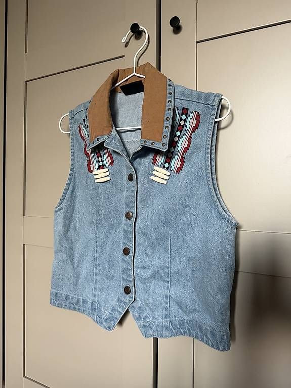 Gilet & Giacche senza maniche: Vintage Jean Vest, Medium – Usato da Zürich venduto da car_v988