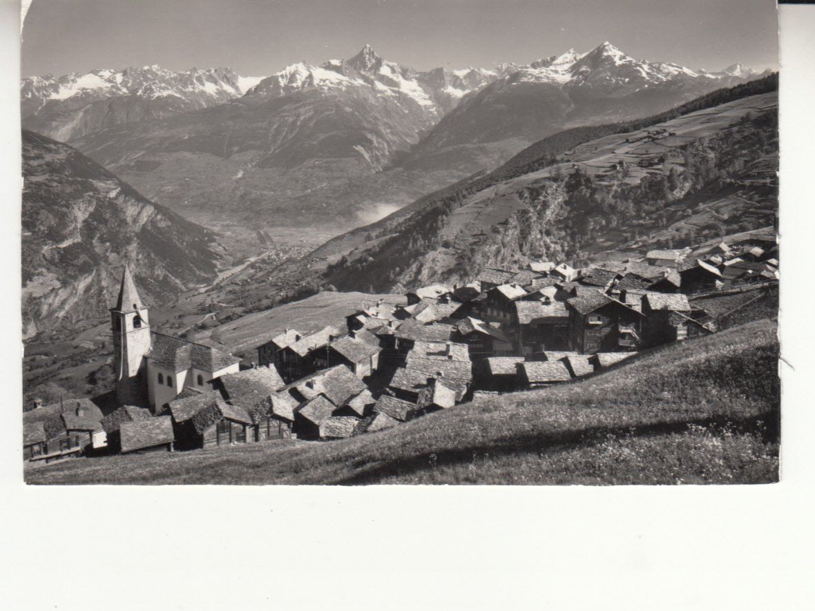 Cartoline postali: Visperterminen ca. 1950 – Usato da Bürglen TG venduto da StampGraf