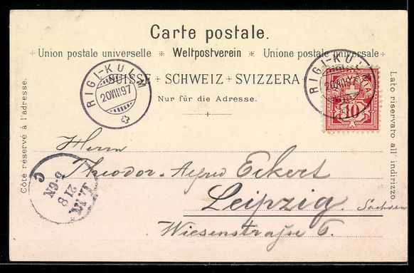Cartes postales: Litho Rigi, Rigi-Klösterli, Rigi-Kulm,  – D'occasion à Berlin par bartko-reher 1