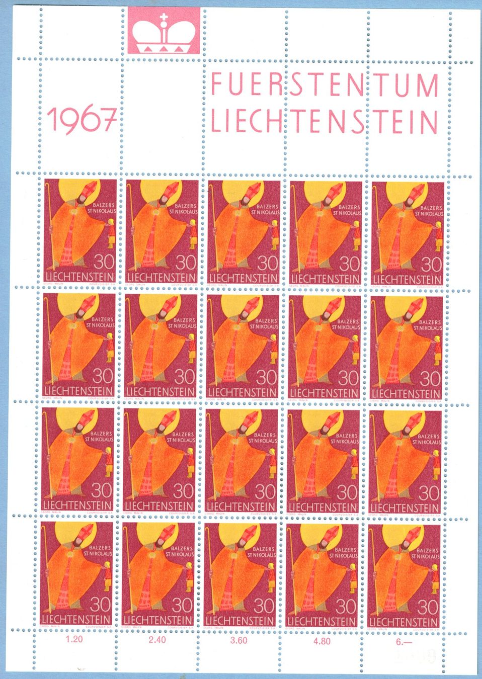 Alle Briefmarken: K'Bogen  Kirchenpatrone  1967    postfrisch – Neu (gemäss Beschreibung) aus Mellingen von Ginger 2