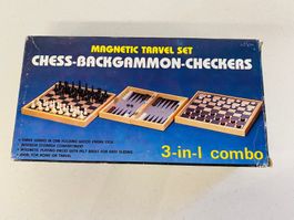 Magnetisches, praktisches Reise Spielset 3 in 1 Combo