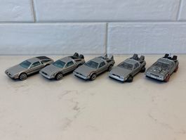 Lot 5 voitures Hot Wheels Delorean état d'usage</div>