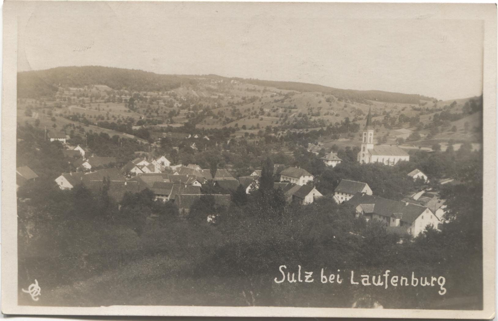 Ansichtskarten: SULZ bei LAUFENBURG AG 1930 – Gebraucht aus Wil SG von Clanx