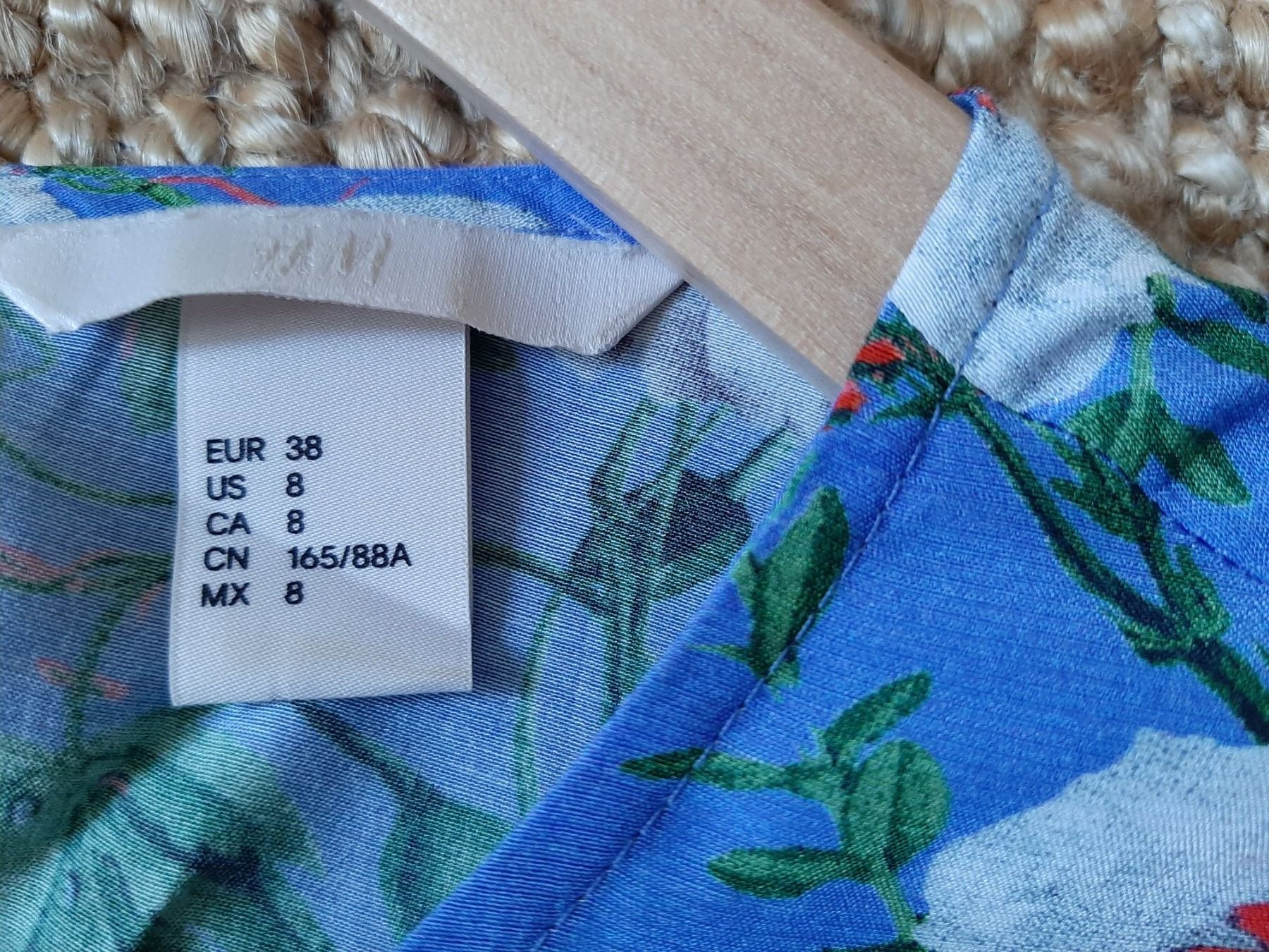 H&M Vestiti: Robe d'été bleue à fleurs – Usato da Lausanne venduto da Cognitia 2