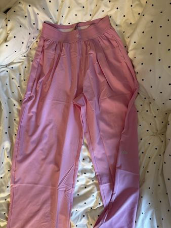 Alo Yoga Suit Up Trouser rosa Grösse S neu